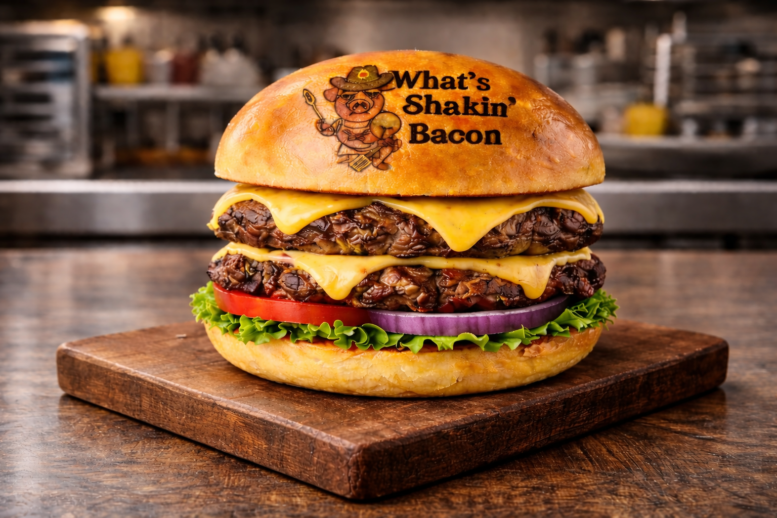 A double smash burger